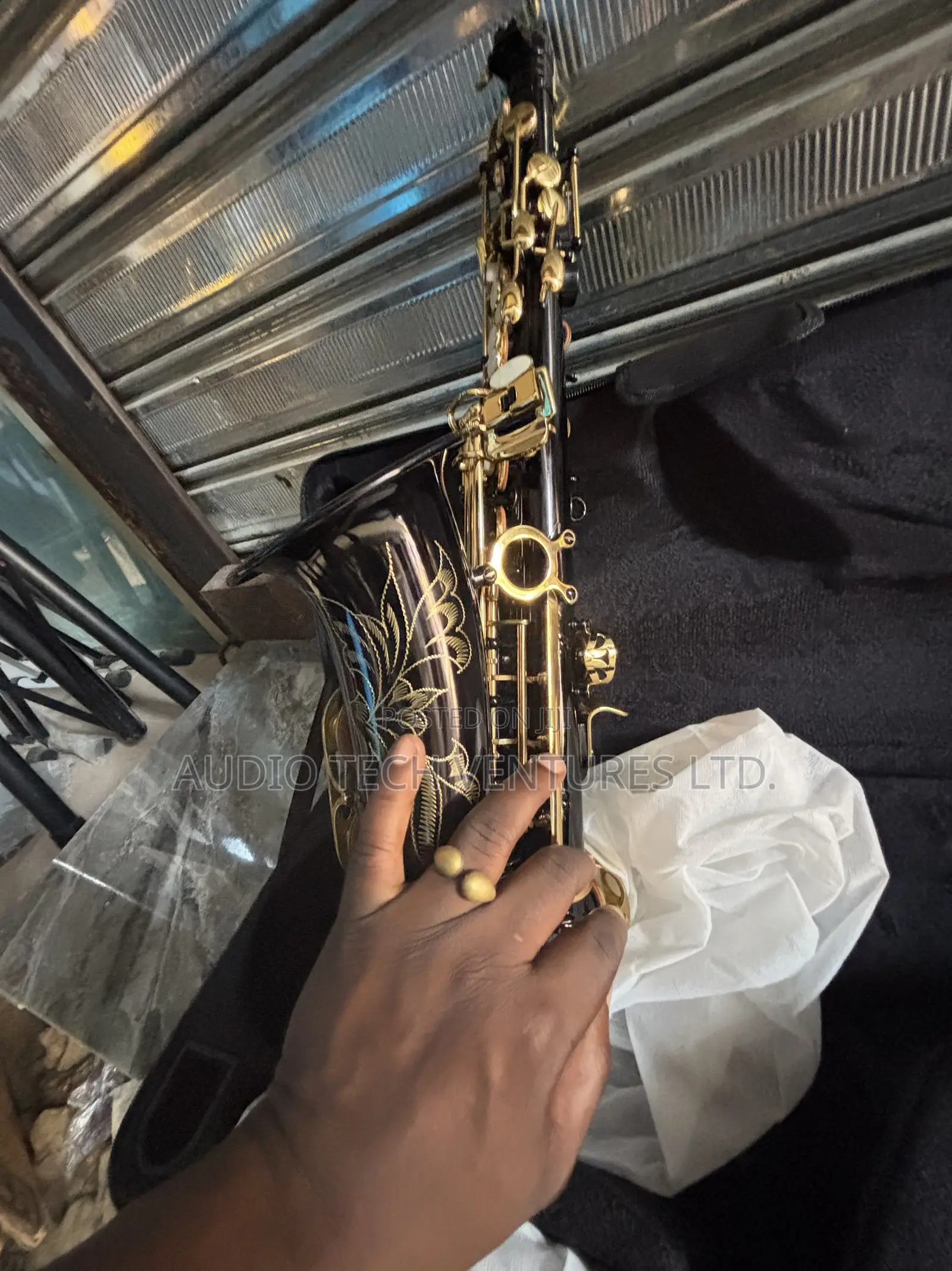 Yamaha Gold and Black Saxophone
