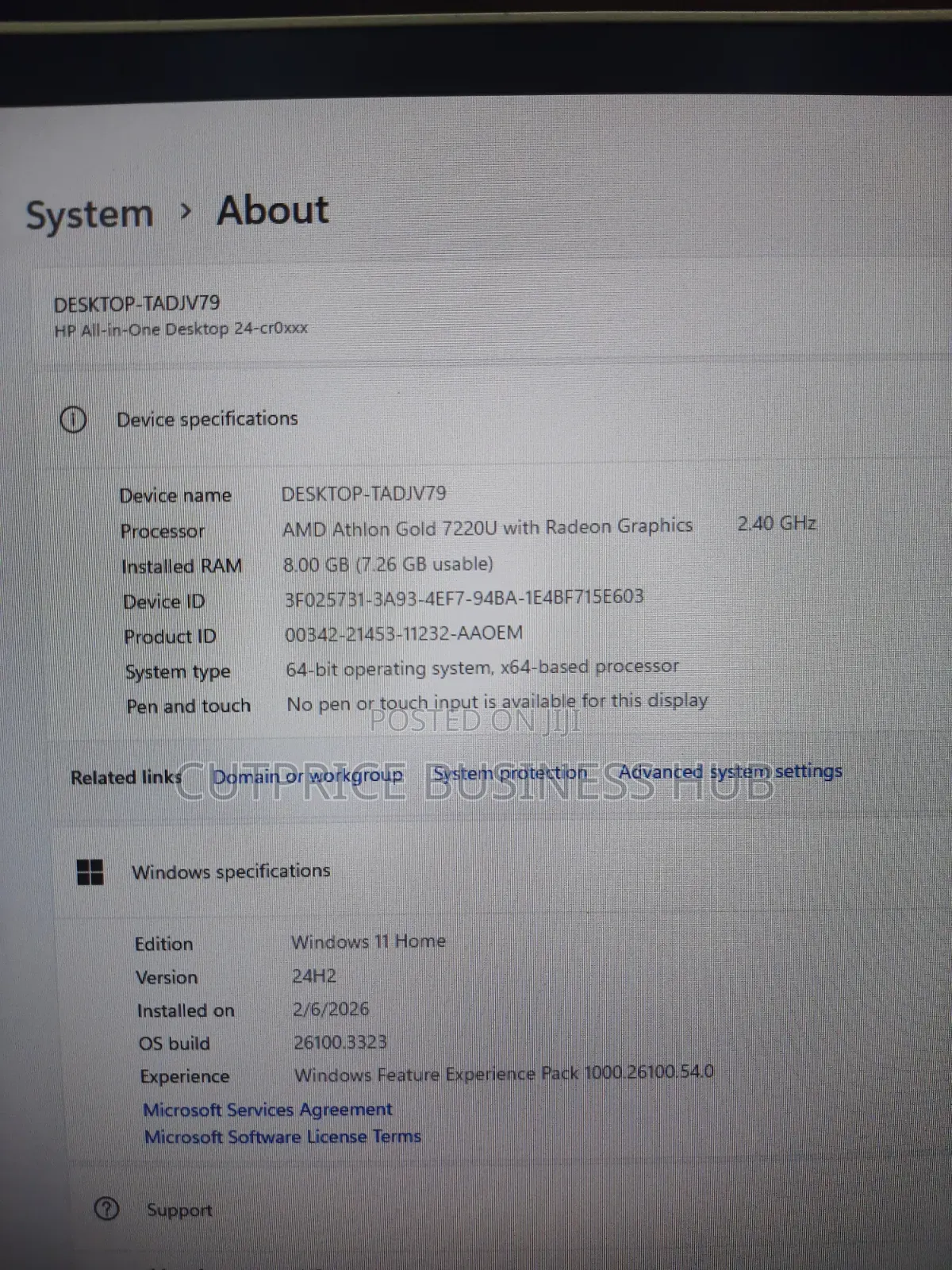 New Desktop Computer HP 8GB AMD SSHD (Hybrid) 512GB