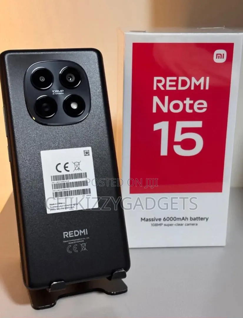 New Xiaomi Redmi Note 15 256 GB Black