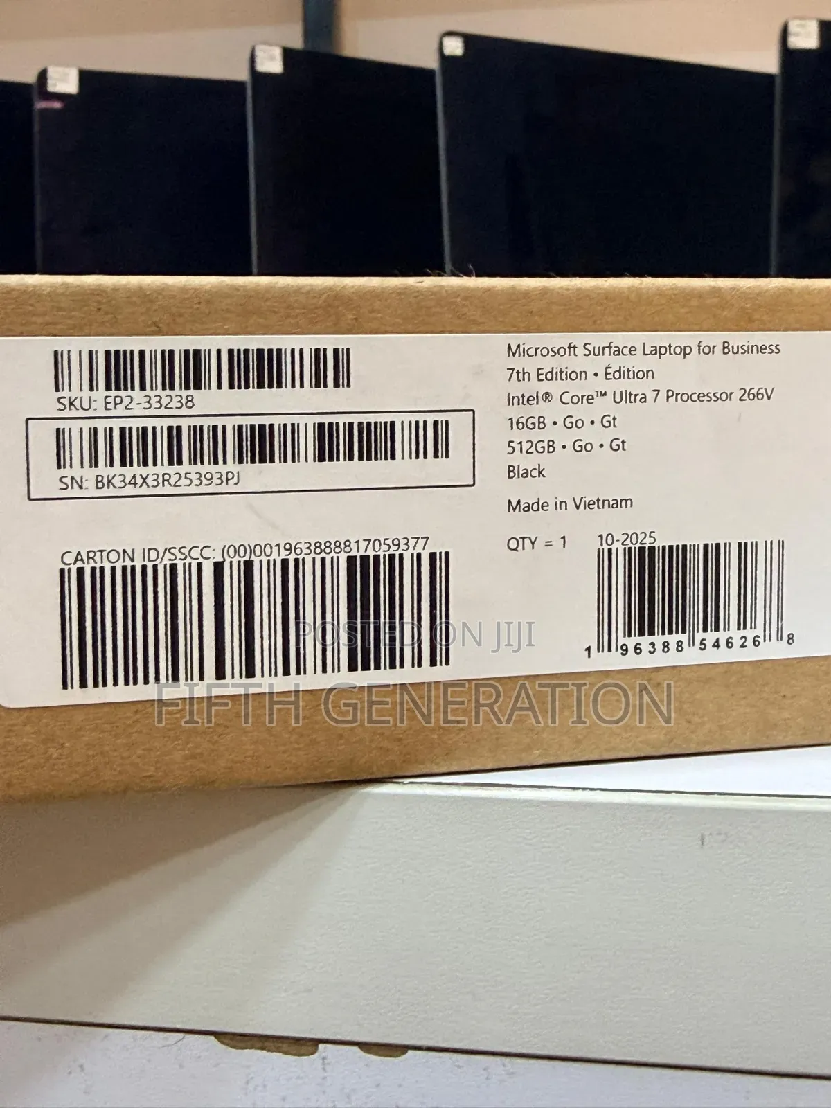 New Laptop Microsoft Surface Laptop 7 16GB Intel SSD 512GB