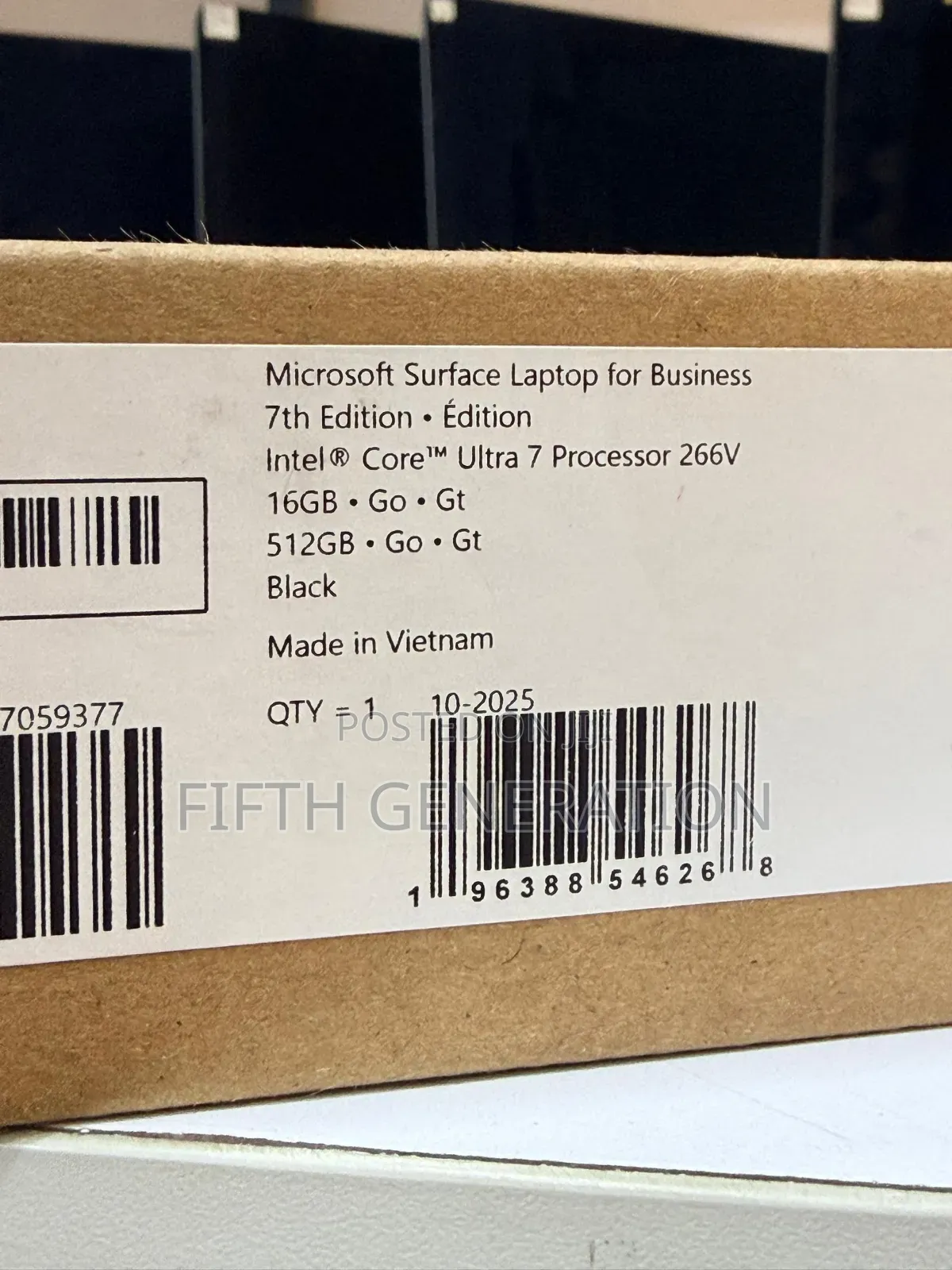 New Laptop Microsoft Surface Laptop 7 16GB Intel SSD 512GB