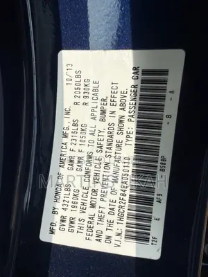 Honda Accord 2014 Black