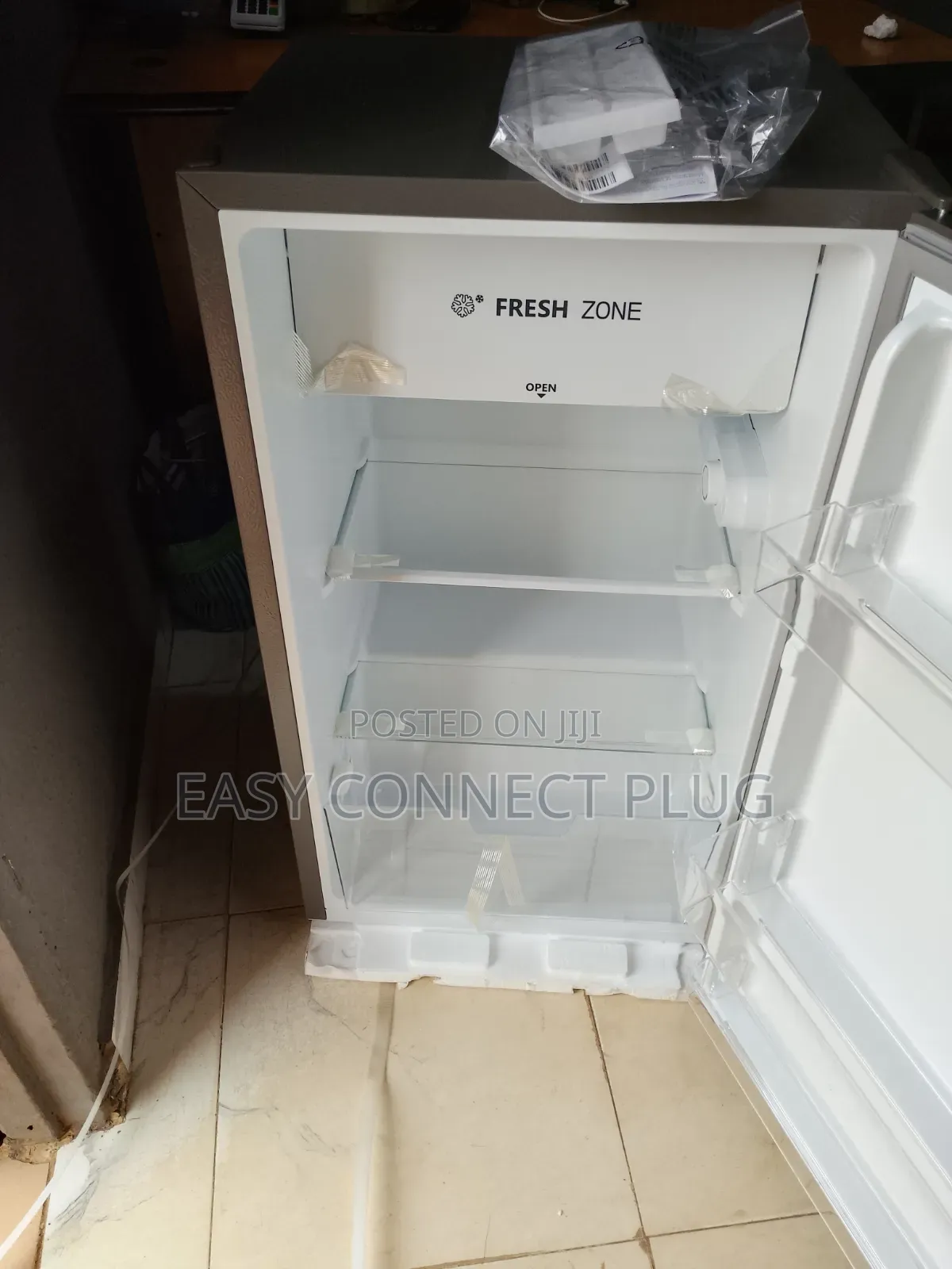 Original Silver 90 Liters Hisense Refrigerator, Single Door.