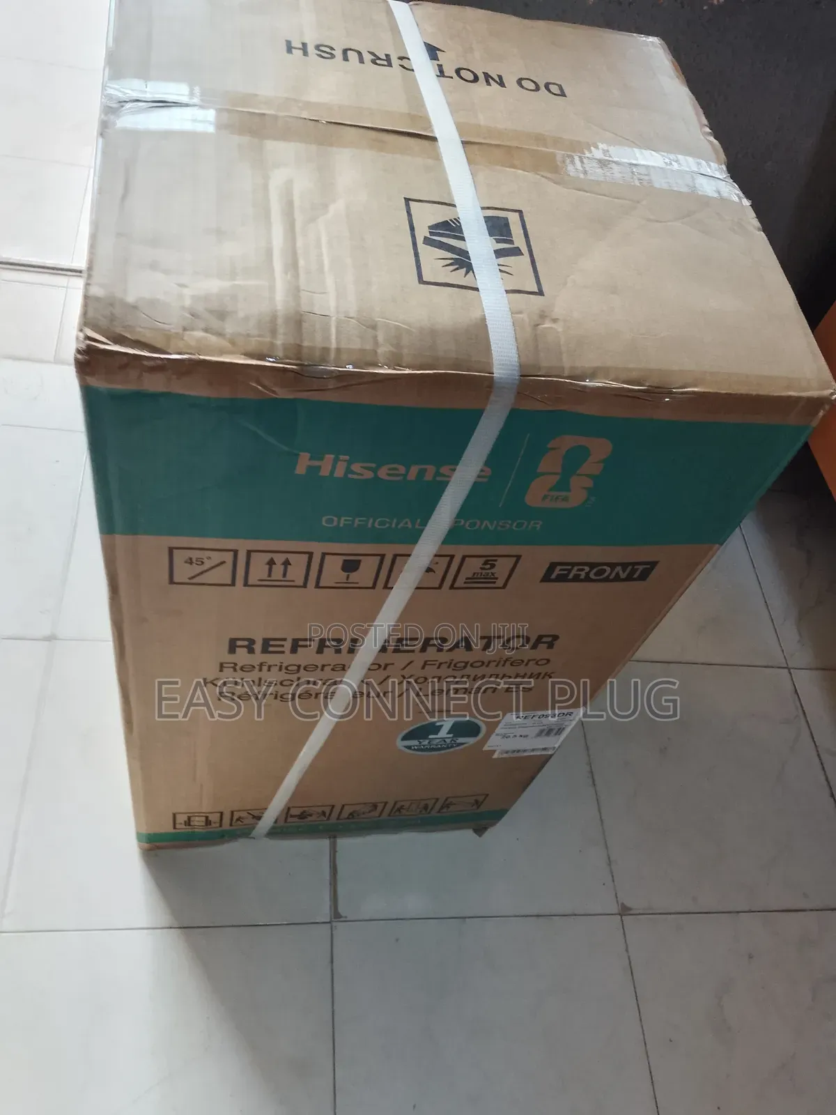 Original Silver 90 Liters Hisense Refrigerator, Single Door.