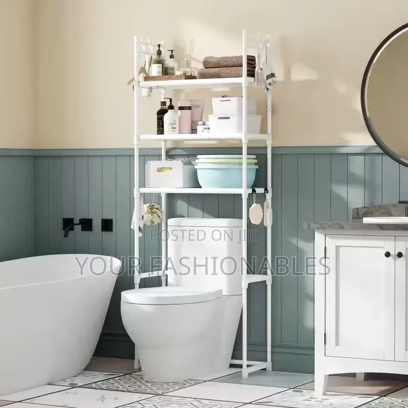 Bathroom Storage and Organiser Rack ( White)