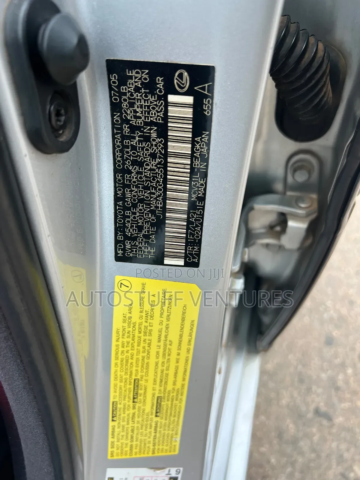 Lexus ES 2005 Silver