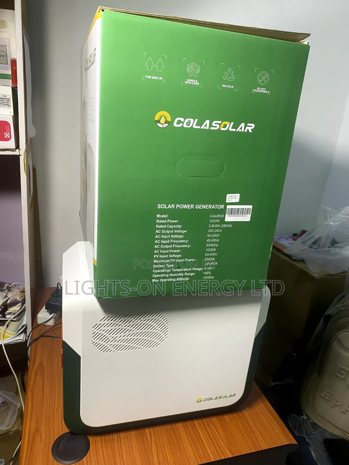 Cola3600 Solar Gen 1200w