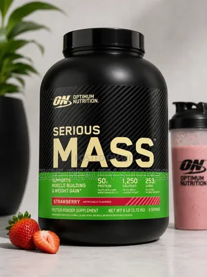 Optimum Nutrition Serious Mass – Strawberry (6 Lb / 2.72 Kg)