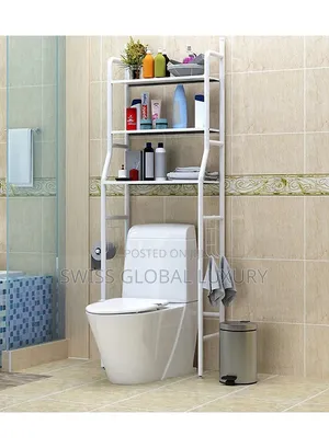 DescriptionStainless Steel Toilet Cabinet Shelving Rack Bathroom