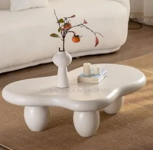 White, Cloud-Shaped Coffee Table