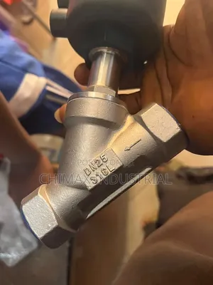 Pneumatically Actuated Angle Seat Piston Valve