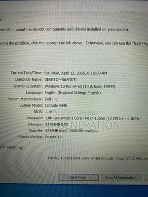 Laptop Dell Latitude 5440 32GB Intel Core i7 SSD 512GB