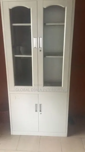 White Metal Filing Cabinet