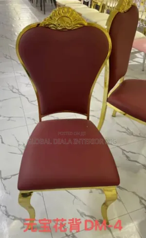Modern Luxury Gold Stainless Steel Banquet Chair