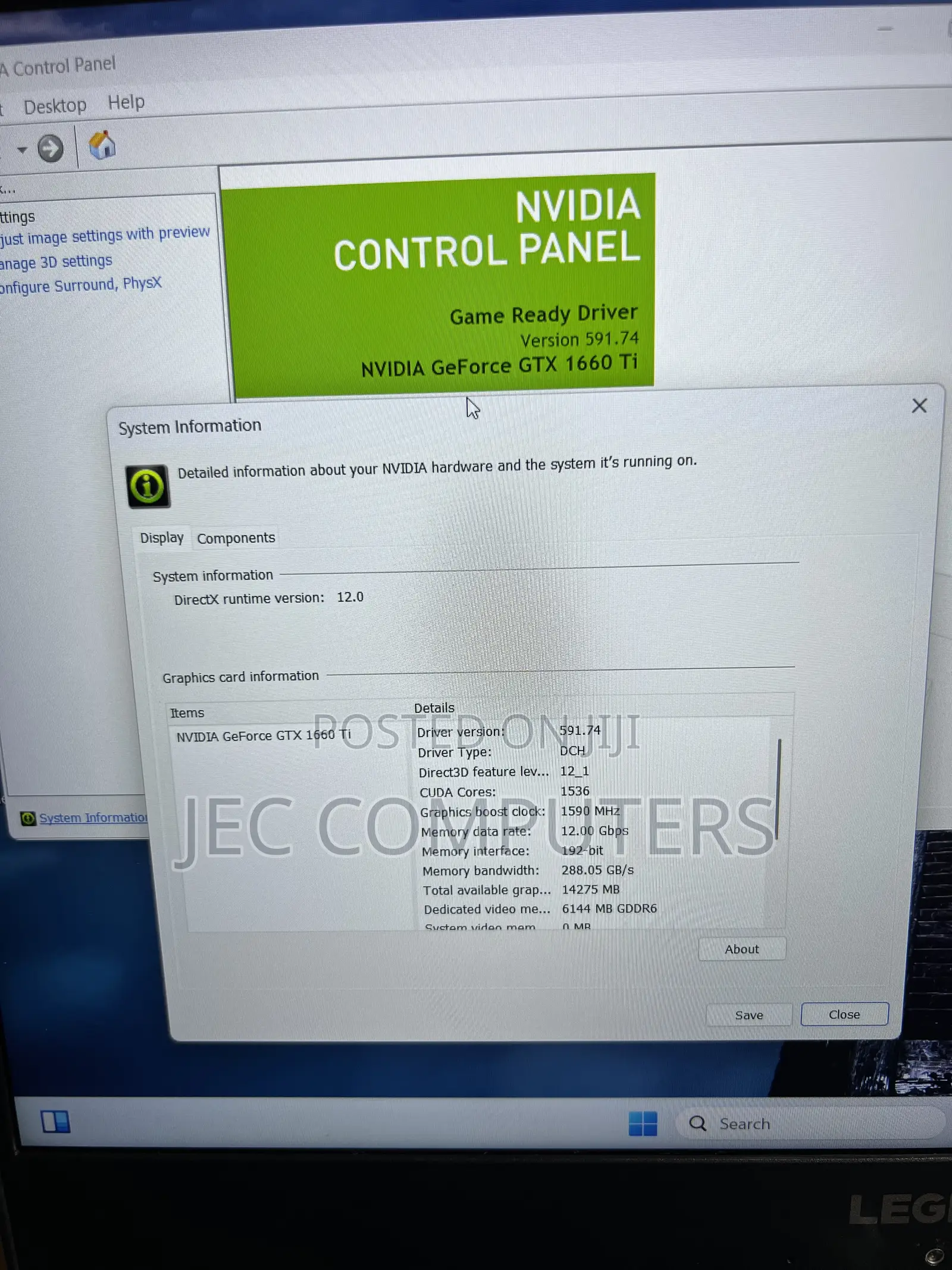 Laptop Lenovo Legion 5 16GB Intel Core i7 HDD+SSD 1T