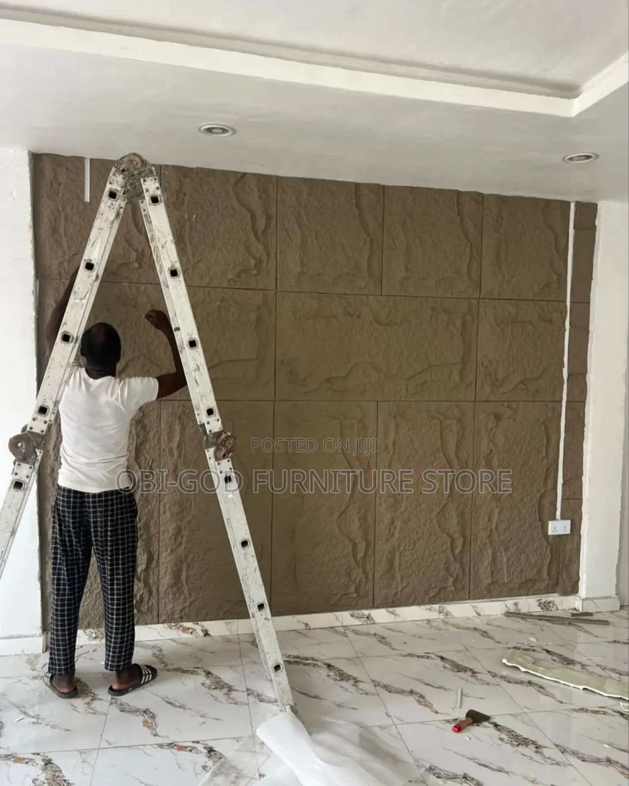 Pu Stone Wall Decor 30mm