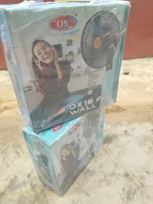 Cool Ox 18inches Rechargeable Wall Fan + 3 Blads