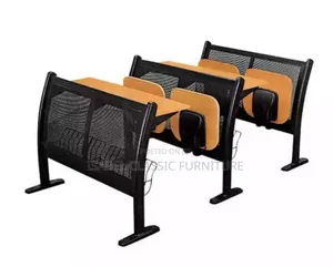 Imported Quality Double Seater Student Chairs. Basket Back and Metal