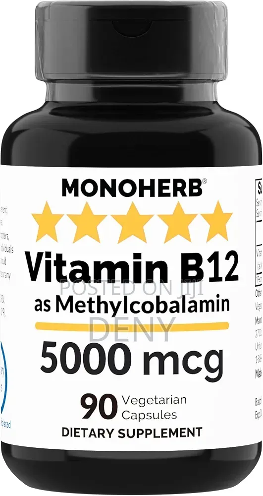 Monoherb Vitamin B12 5000IU 90 Capsules