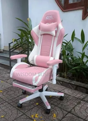 Pinkish 5-Star Leg Gaming Chair