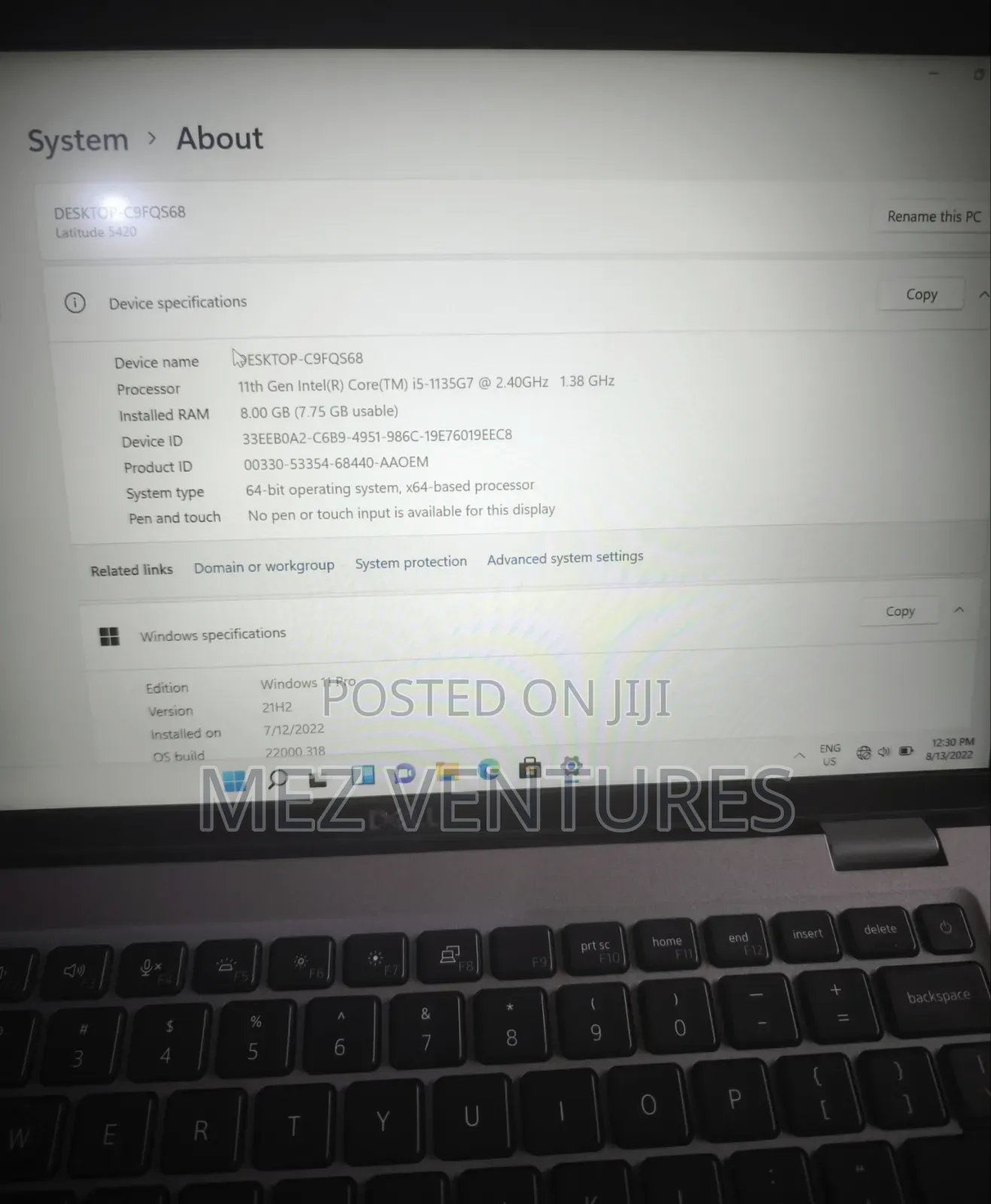 Laptop Dell Latitude 5420 8GB Intel Core i5 SSD 256GB