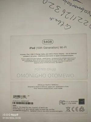 Apple iPad 10.2 (2021) 64 GB Blue
