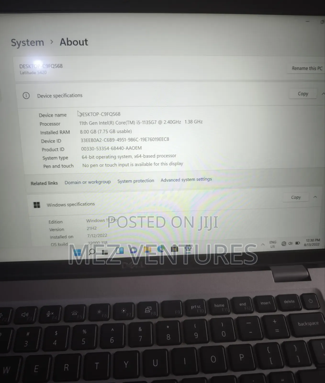 Laptop Dell Latitude 5420 8GB Intel Core i5 SSD 256GB
