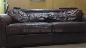 3 Seater Leather Sofa -Relocation Sales