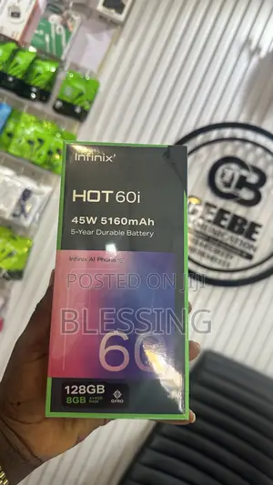 New Infinix Hot 60i 128 GB Black