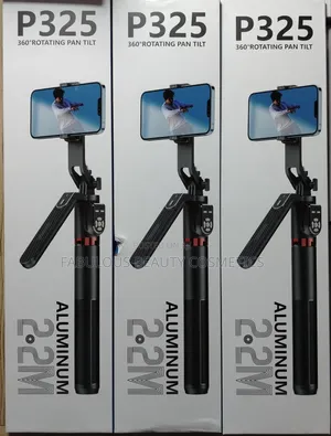 P325 SelfieStick, Dual Bluetooth Remote Control, Four Legged Stand.