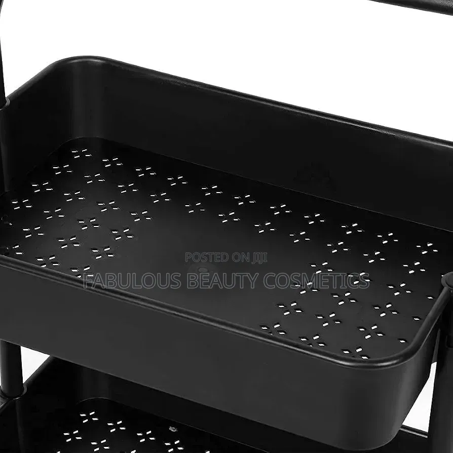 Storage Trolley Rack With Caster Wheels Rolling Cart Metal