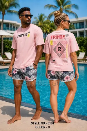 Unisex Round Neck Shoulder-Down T-Shirts
