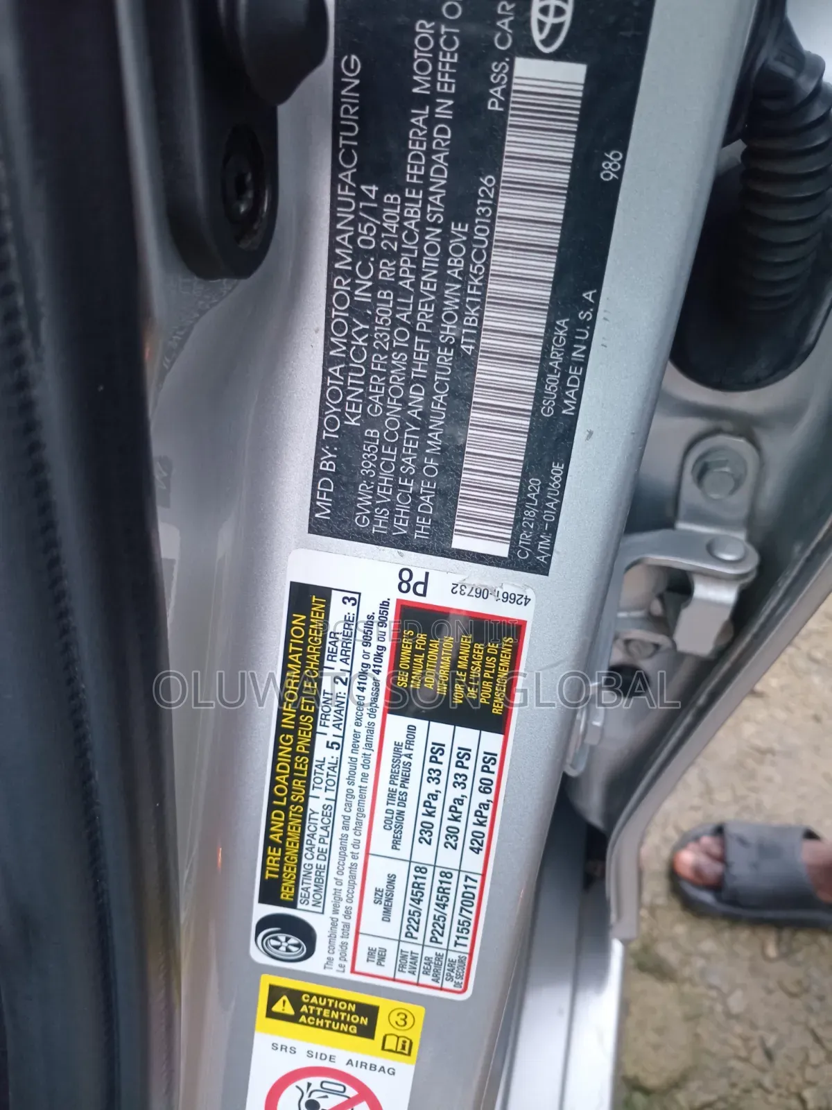 Toyota Camry 2014 Silver