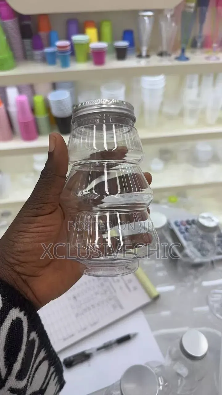 500ml Christmas Candy Biscuits Shaped Plastic Bottles