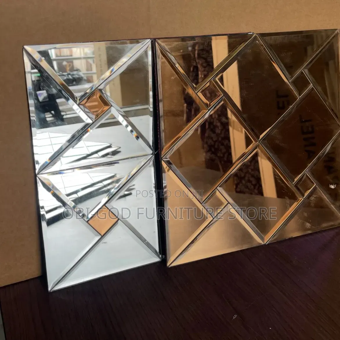 3D Mosaic Mirror Wall Panel | Luxury