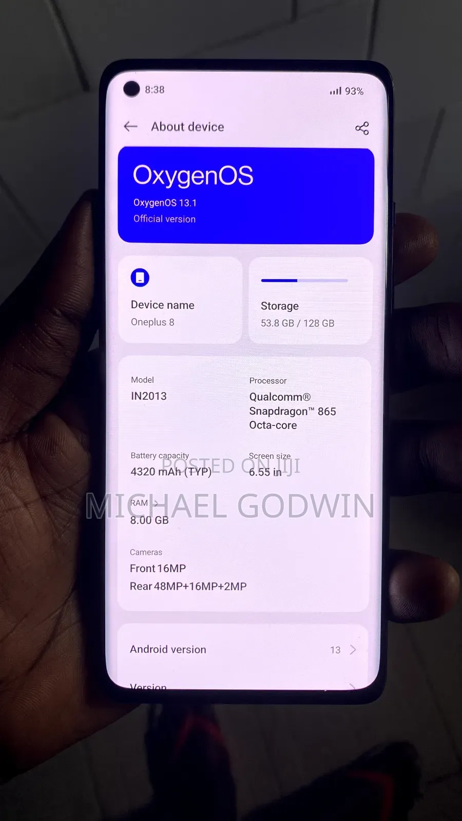 OnePlus 8 128 GB Black