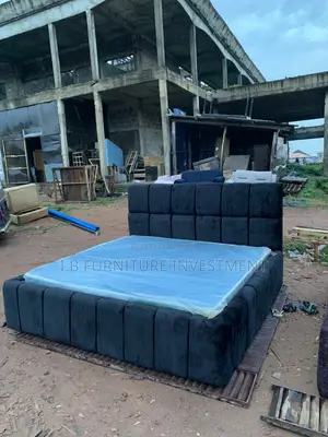 6 by 6 Bedframe With Lightweight Orthorpadic Mattress