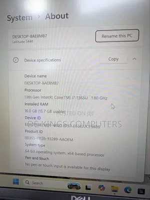 Laptop Dell Latitude 5440 16GB Intel Core i7 SSD 256GB