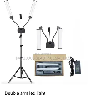 HD-45X Flexible Double Arms LED, Fill Light, Bi-Color Dimmable,Video.