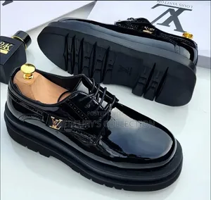 Men's Premium Glossy Leather Corporate Shoes – Black
