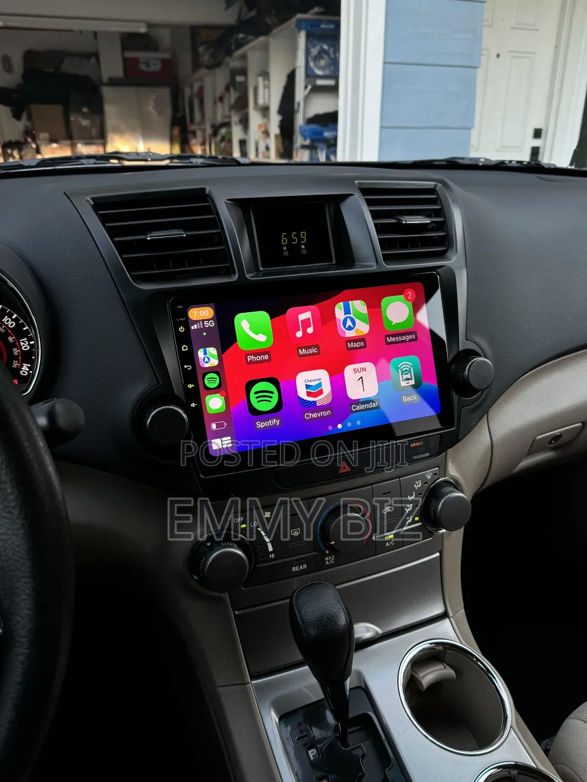 Android Screen With Wireless Apple Carplay for Highlander 2008_2012