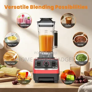 2-in-1 Blender for Kitchen,2L Food Blender With Grinding Cup,2000W