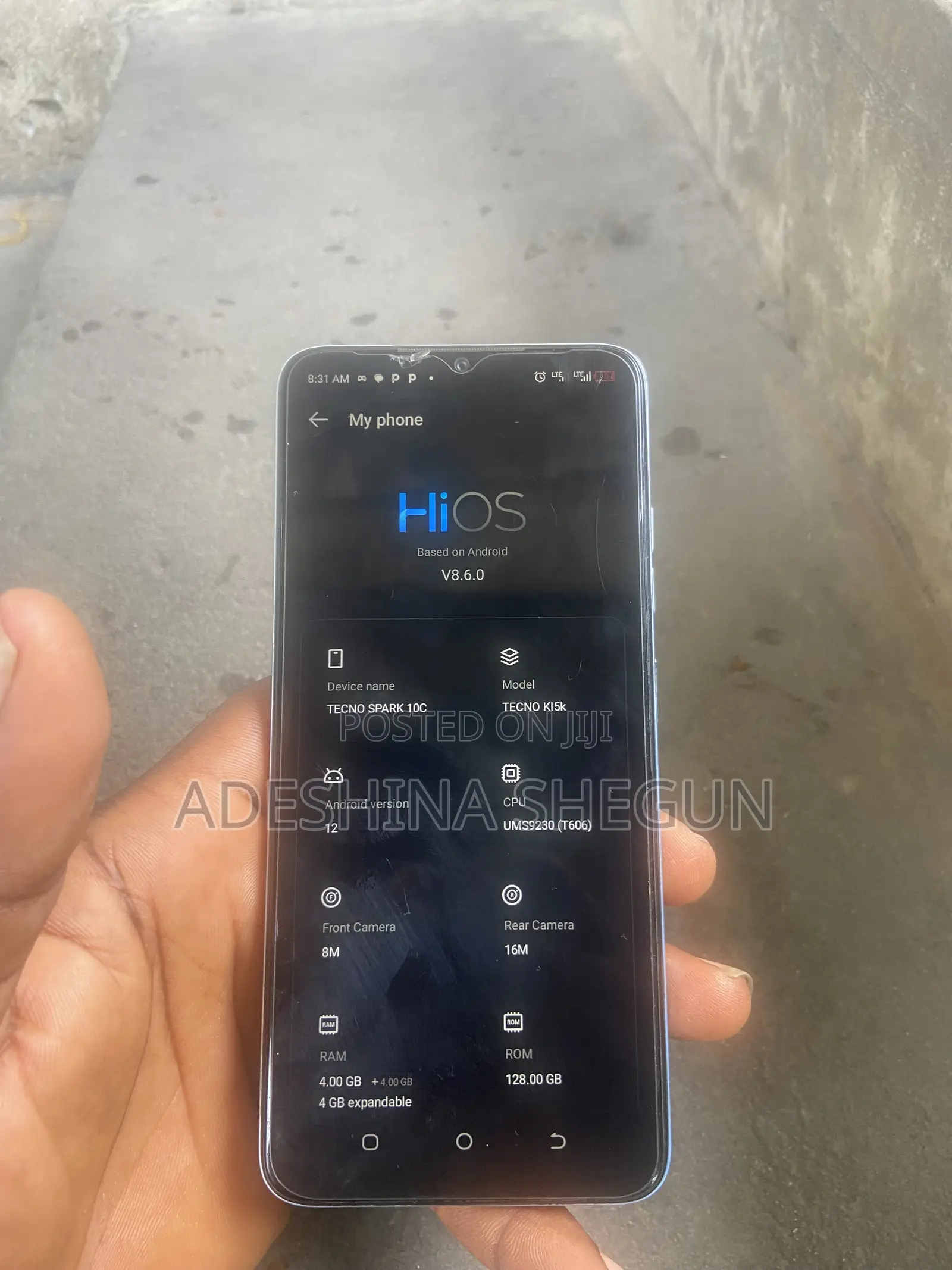 Tecno Spark 10C 128 GB Blue
