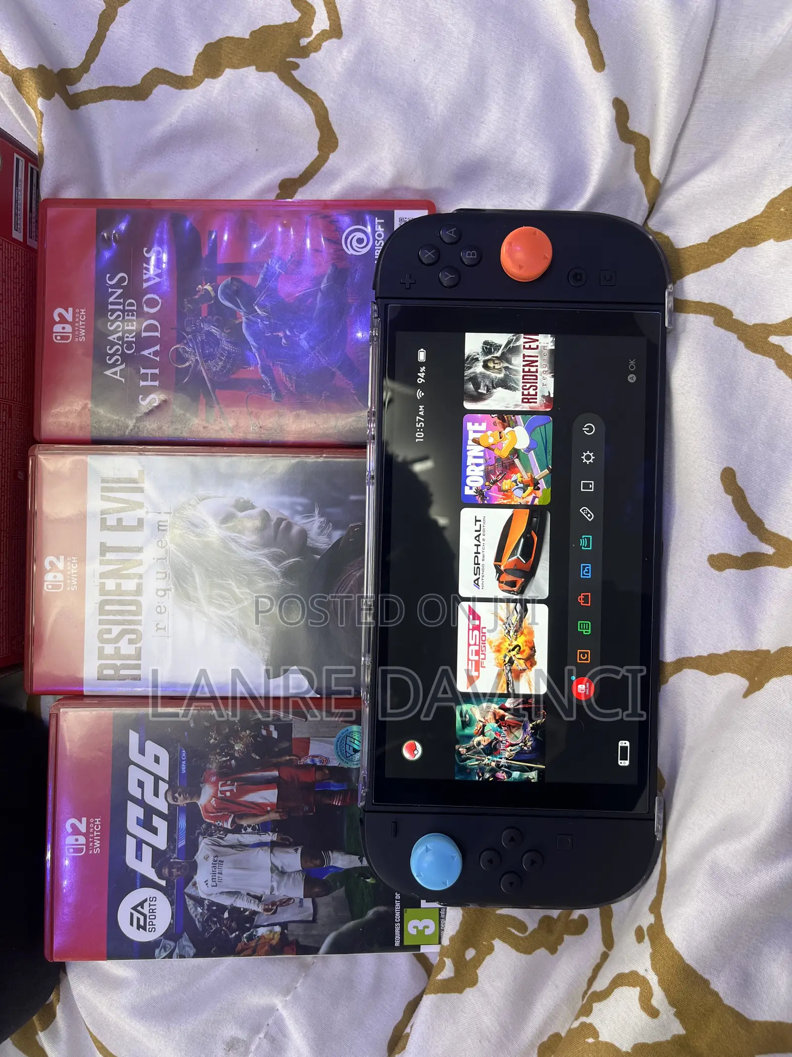 Open Box Nintendo Switch 2 + 3 Game Cards Bag