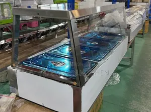 5plate Flat Food Display Warmer