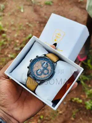 *Men Poedagar Leather* Waterproofs With Sapphire Glass