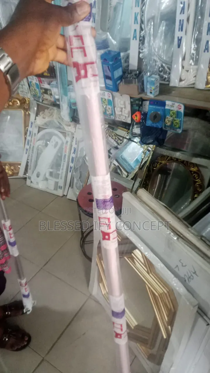 Shower Curtain Rod, Adjustable Tension, Available in Different Colors