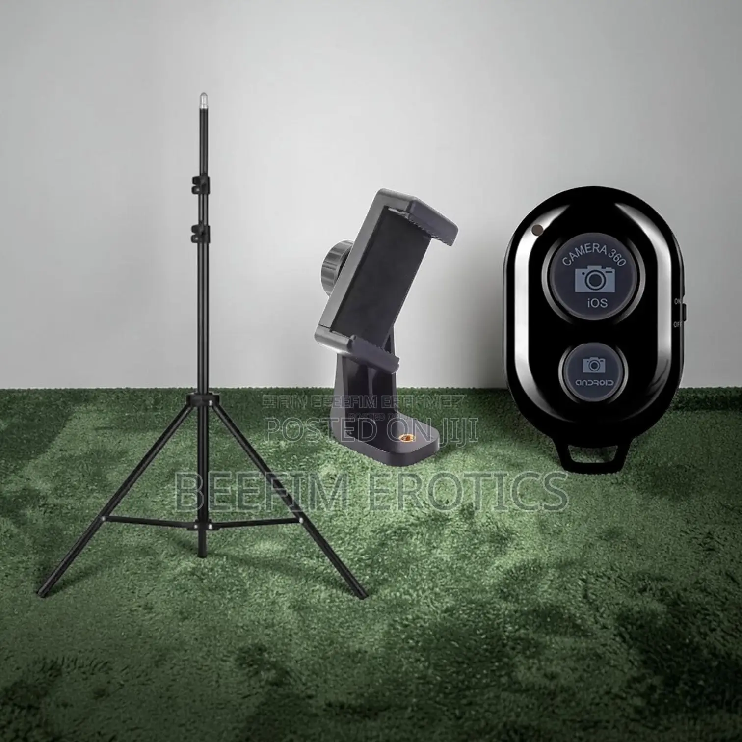 210cm Adjustable Ring Light Stand With Phone Holder Bluetooth Remote