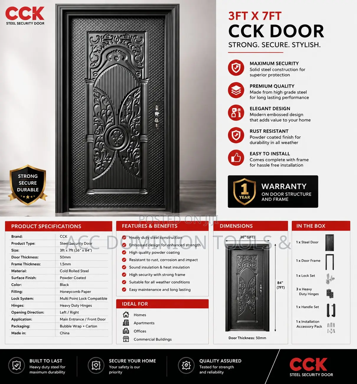 3ftx 7ft CCK Door