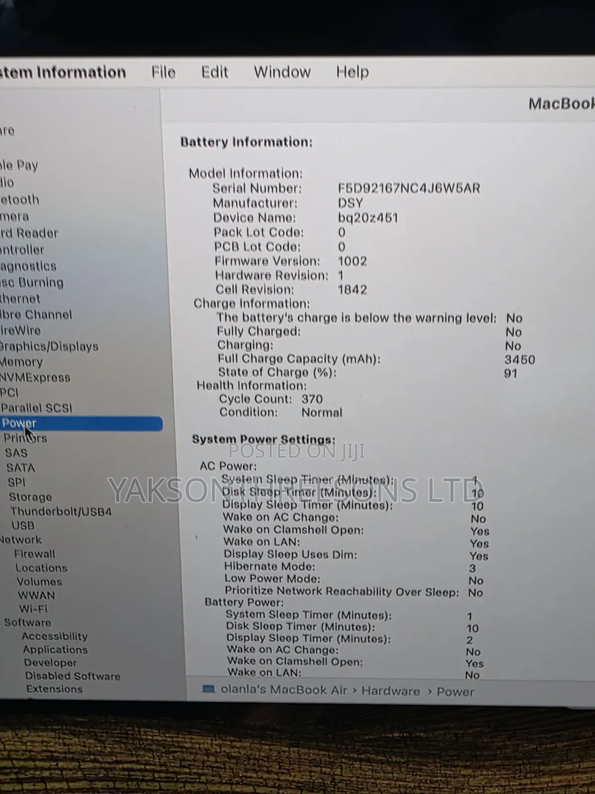 Laptop Apple MacBook Air 2018 8GB Intel Core i5 SSD 128GB